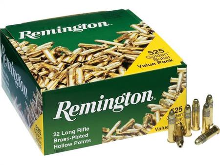 Buy Remington 22LR Golden Bullets Brass Plated Hollow Point x525 in NZ. 