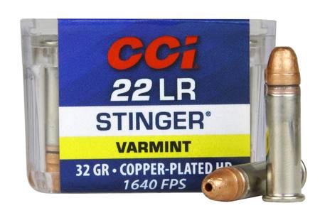 Buy CCI .22LR Stinger 32gr Copper Plated Hollow Point 1640fps *Choose Quantity* in NZ. 