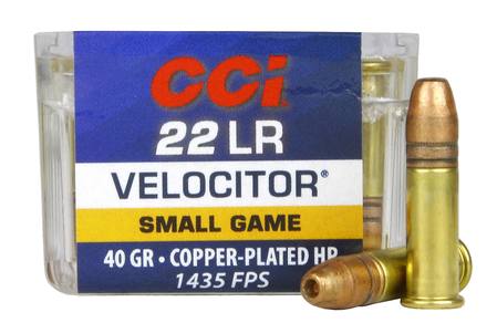 Buy CCI .22LR Velocitor 40gr Copper Plated Hollow Point 1435fps in NZ.