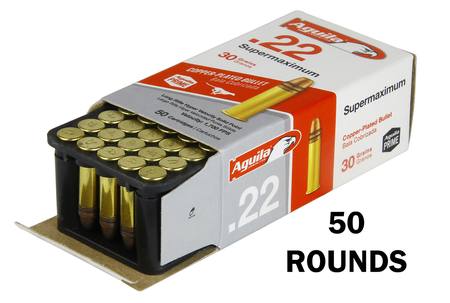 Aguila 22LR Supermaximum 30gr Copper-Plated Solid Point NZ - 22 LR by Gun  City