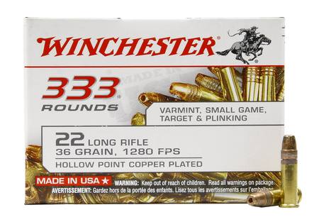 Buy Winchester 22LR 36gr Hollow Point Copper Plated 1280fps in NZ. 