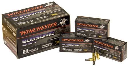 Buy 22 LR Winchester 42gr Subsonic 42 Max HP *Choose Size* in NZ. 