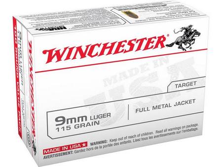 Buy Winchester 9mm 115gr Full Metal Jacket *50 Rounds in NZ. 