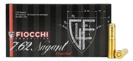 Buy Fiocchi 7.62x38R Nagant 98gr FMJ *50 Rounds in NZ. 