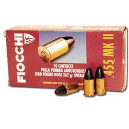Buy Fiocchi 455 Webley MK II 262gr Lead Round Nose *50 Rounds in NZ. 