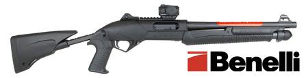 Buy 12ga Benelli SuperNova Tactical Pump 14" with Telescopic Stock & Minox Red Dot Package in NZ. 