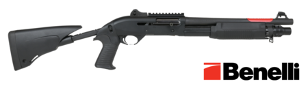 Buy 12ga Benelli M3 Tactical Pump/Semi with Ghost Ring Sight & Pistol Grip Telescopic Stock: 14" in NZ. 