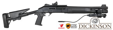 Buy 12ga Dickinson 212 Tactical Pro 14" with Ranger Red Dot & Night Saber Green Laser in NZ. 