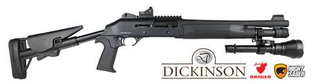 Buy 12ga Dickinson 212 Tactical Pro 14" with Ranger Red Dot & Night Saber Blitzer 1250lm Torch in NZ. 