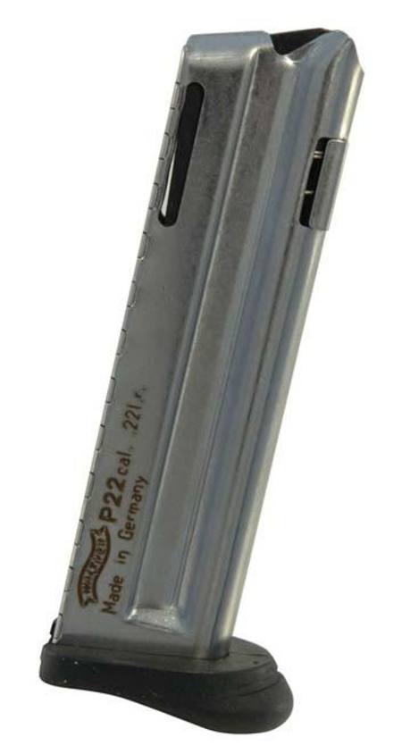 Buy Walther Magazine Walther P22 22LR 10 Rnd Steel Old Finger Rest in NZ. 