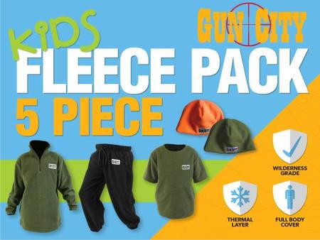 Buy Gun City Kids 5 Piece Fleece Clothing Pack in NZ.