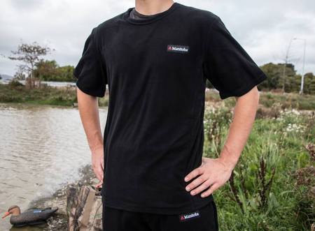 Buy Manitoba Premium Fleece T-Shirt Black in NZ. 