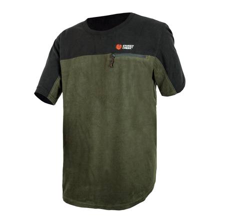 Buy Stoney Creek Micro+ Short Sleeve Shirt: Bayleaf/Black in NZ. 