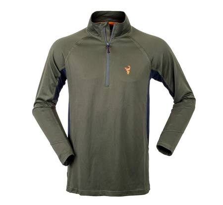 Buy Hunters Element Eclipse Top with 1/2 Zip: Green in NZ. 