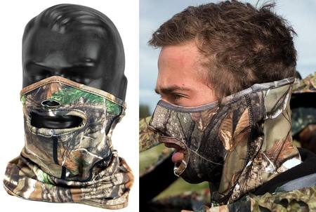 Buy Outdoor Outfitters Stretch Fit Half Mask/Veil - Forest Camo in NZ. 