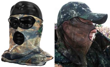 Buy Outdoor Outfitters Mesh 3/4 Mask/Veil - Forest Camo in NZ.