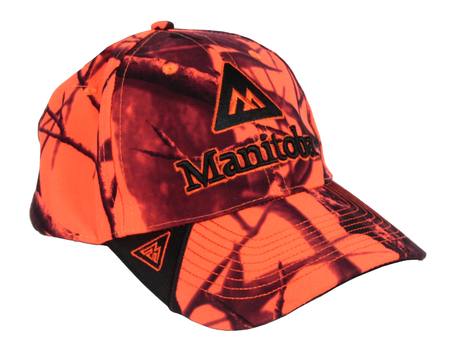 Buy Manitoba Blaze Orange Camo Baseball Cap in NZ. 