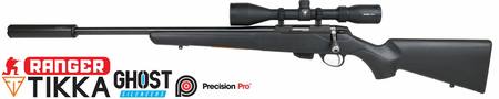 Buy 17HMR Tikka T1x MTR Blued 20" Left Hand with Ranger 4-12x42 Scope & Ghost Silencer in NZ. 