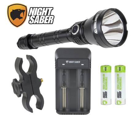 Buy Night Saber Torch Kit: Blitzer Torch, Universal Torch/Scope Mount, Battery Charger & 2x Batteries in NZ.