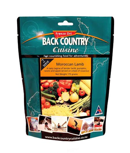 Buy Back Country Cuisine Freeze Dri Meal: Moroccan Lamb in NZ. 