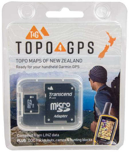 Buy Topo4GPS Maps New Zealand Hunter: For Garmin GPS (microSD) in NZ. 