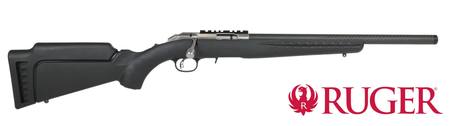 Buy 22 Ruger American Stainless Synthetic 18" with Full Carbon Barrel Silencer in NZ. 