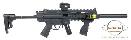Buy 22 GSG-16 MP5 Replica, Ranger Red Dot, Night Saber Torch & FAB Grip Package in NZ.