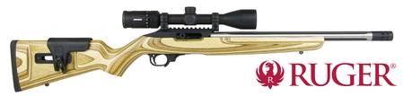 Buy .22LR Ruger 10/22 Competition Laminate with Fluted Heavy 16" Barrel, Minox ZL-3 4-12x40 & Muzzle Brake in NZ. 