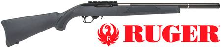 Buy .22 LR Ruger 10/22 with Carbon Full Barrel Silencer: Blued/Synthetic in NZ. 