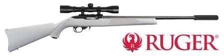 Buy 22 Ruger 10/22 Grey 18.5" with Ranger 3-9x42 Scope & Braveheart Silencer in NZ. 