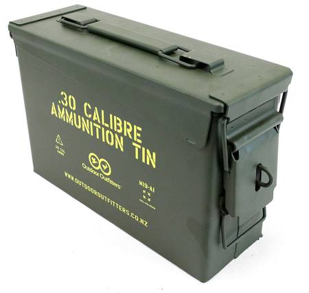 Buy OO 30CAL Ammunition Tin with Padlock Latch *Brand New* in NZ. 