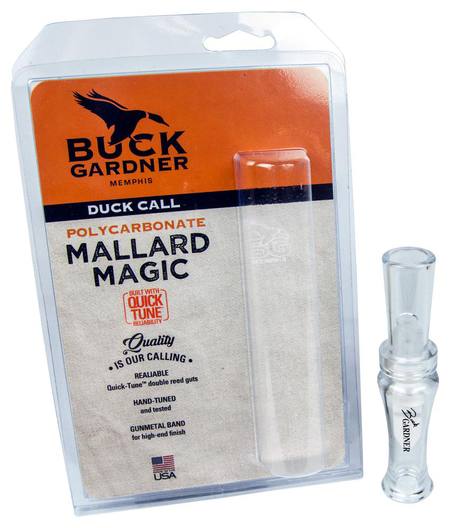 Buy Buck Gardner Duck Call ‘Mallard Magic’ Double Reed, Poly, Clear in NZ. 