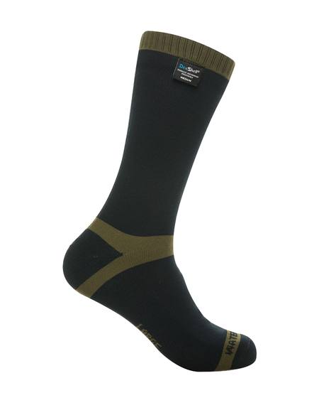 Buy DexShell Trekking Waterproof Socks with Merino Inner: Black/Olive Green in NZ. 