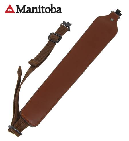Buy Manitoba Quik-Lock Wide Leather Sling: Brown in NZ.