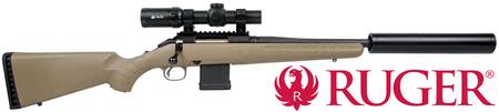 Buy 300 Blackout Ruger American Ranch with Ranger 1-8x24i Scope & Hushpower Suppressor in NZ.