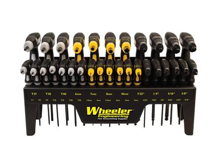 Buy Wheeler 30 Piece SAE/Metric Hex and Torx P-Handle Set for Gunsmithing Re-build and Maintenance in NZ. 