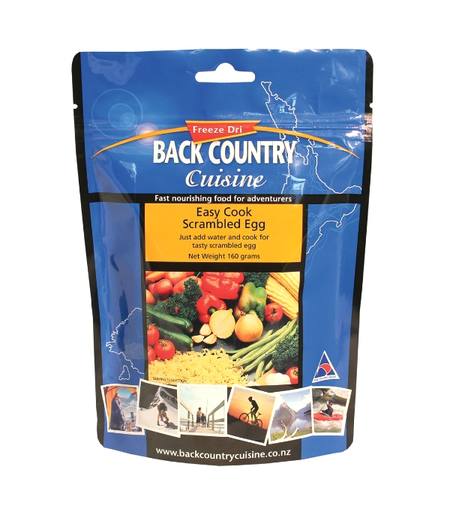 Buy Back Country Cuisine Freeze Dri Meal: Easy Cook Scrambled Eggs in NZ. 