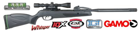 Buy .22 Gamo Swarm Whisper 10-Shot Gas Piston Air Rifle & 4x32 Scope: 800fps in NZ. 