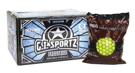 Buy G I Sportz Frostbite .68 Cal Paintballs: Yellow Fill in NZ. 