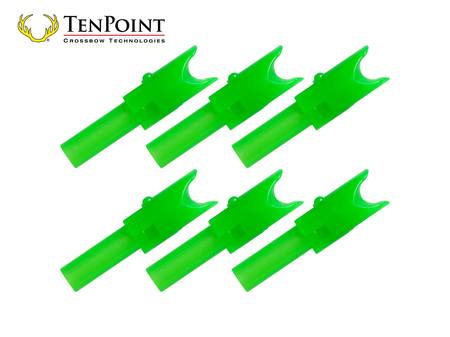 Buy TenPoint Replacement Alpha-Nock Green 6 Pack in NZ. 