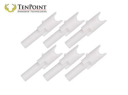 Buy TenPoint Replacement Alpha-Nock White 6 Pack in NZ. 