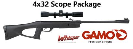 Buy .177 Gamo Delta Fox GT Whisper Air Rifle 525fps with 4x32 Scope in NZ. 