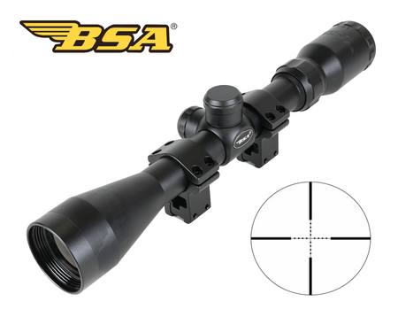 Buy BSA Essential EMD 3-9x40 Scope Mil-Dot Reticle with High Rings in NZ.