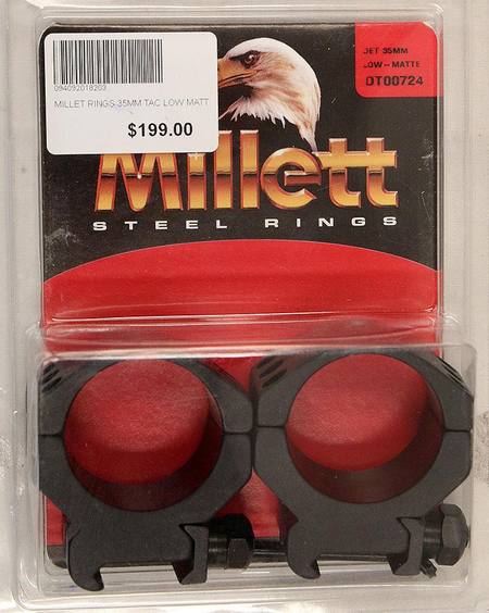 Buy Millett Rings 35mm Tac Low Matte Black in NZ. 