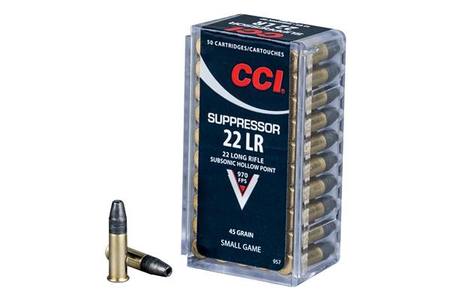 Buy CCI .22 LR Suppressor 45gr Hollow Point 970fps *Choose Quantity* in NZ. 