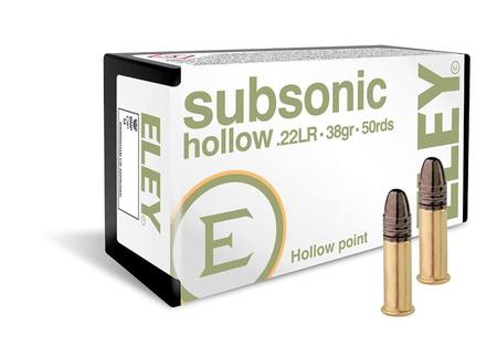 Buy ELEY 22 LR 38gr Subsonic Hollow Point 1040fps in NZ. 