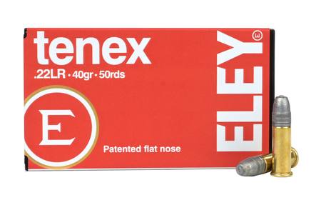 Buy ELEY 22 LR 40gr Tenex Flat Nose 1085fps in NZ. 