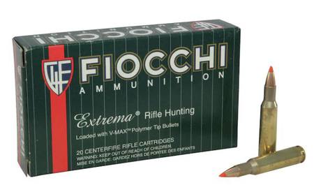 Buy Fiocchi 222 Rem Extrema 50gr Polymer Tip Hornady V-Max *20 Rounds in NZ. 