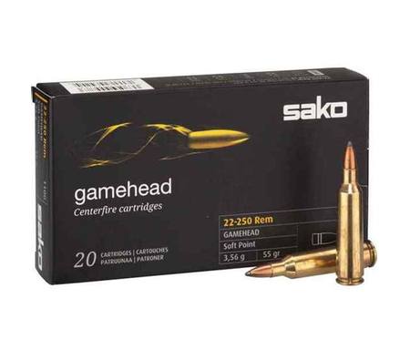 Buy Sako 22-250 Gamehead 55gr Soft Point in NZ. 
