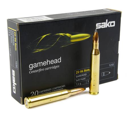 Buy Sako 25-06 Gamehead 117gr Soft Point *20 Rounds in NZ. 